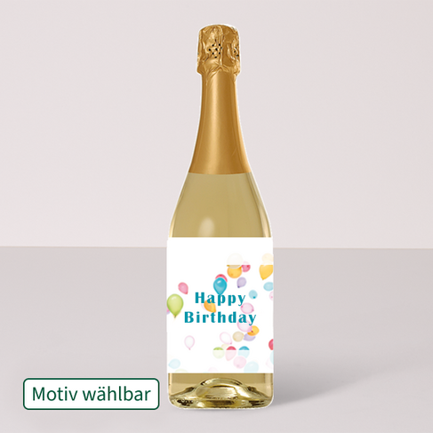 Deutscher Qualit&auml;tssekt mit Bild/Text