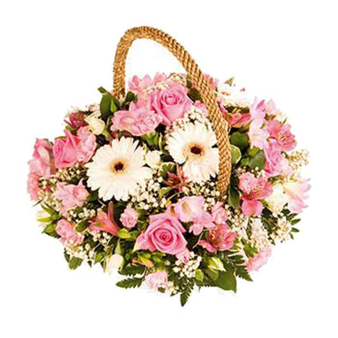 Blumenarrangement Ros&eacute;