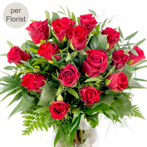 Roter Rosenstrau&szlig;