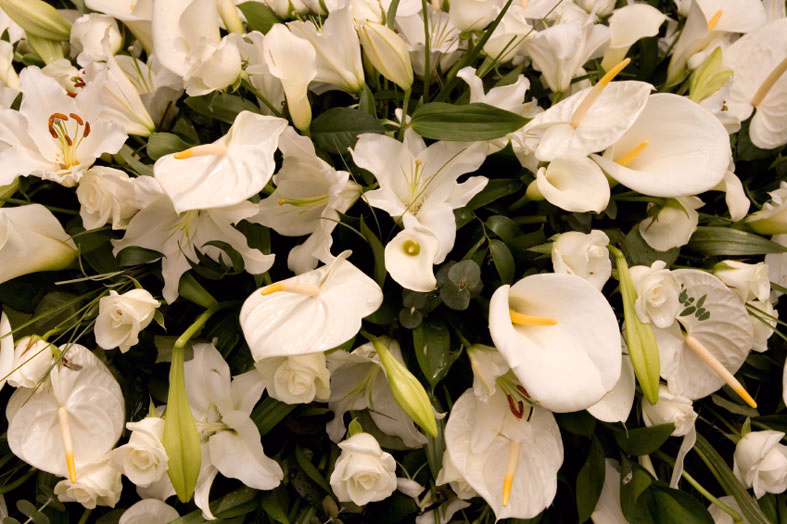 Blumengestecke f&uuml;r den Trauerfall