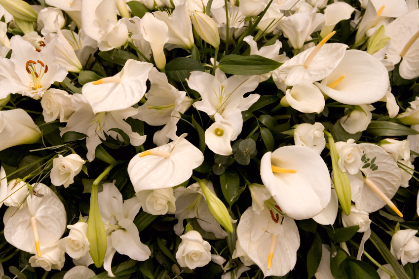 Blumengestecke f&uuml;r den Trauerfall