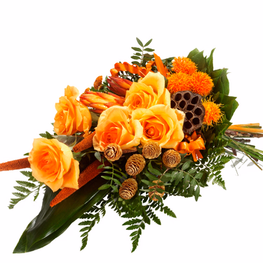 Liegestrauß in Orange