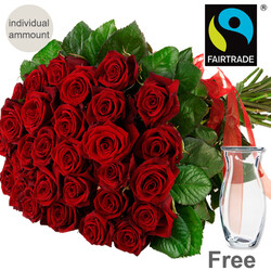 Bunch of red FAIRTRADE roses Bunch of red FAIRTRADE roses