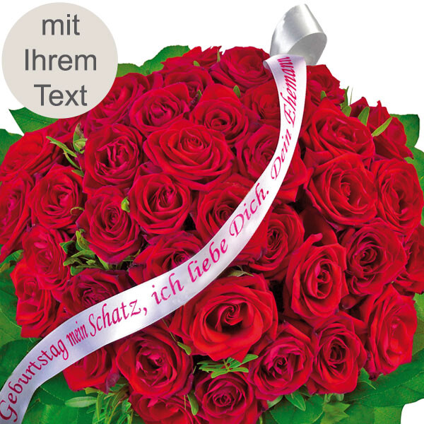 Grußschleife mit Ihrem Text