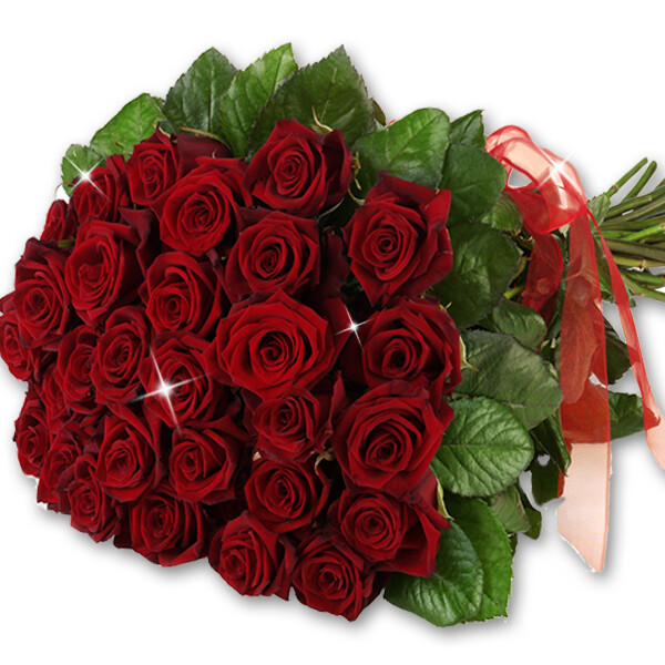 Bunch of red roses