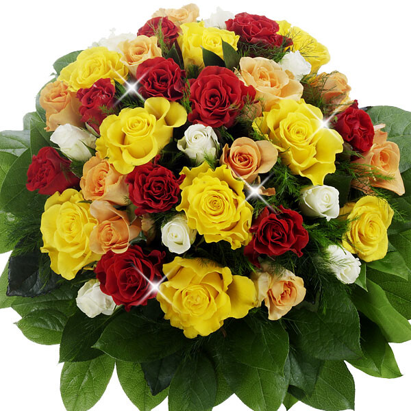 Bouquet of mixed roses