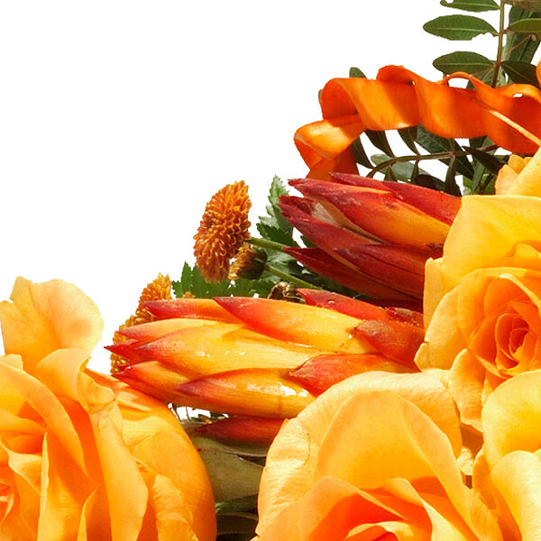 Sympathy Bouquet in orange