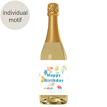 German Riesling sparkling wine with image / text (0.75l)