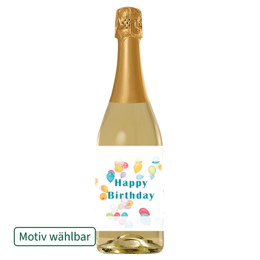 Riesling Sekt Riesling Sekt mit Text und Wunschmotiv (0,75 l )