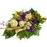 Trauerstrauß in creme-violett