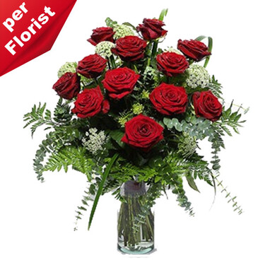 Bouquet of red roses