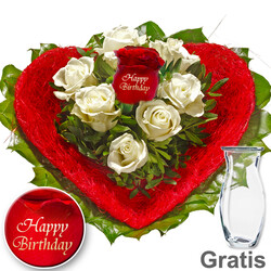 Rosenstrauß "Happy Birthday" Rosenstrauß "Happy Birthday"
