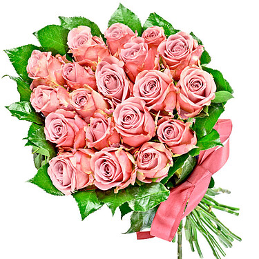 Bunch of pink roses