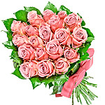 24 pink roses bouquet