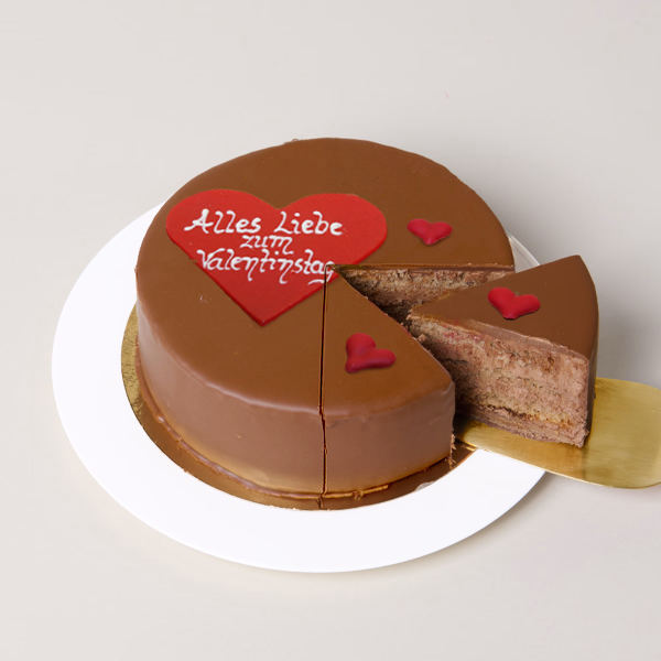 Dessert-Torte „Alles Liebe zum Valentinstag“