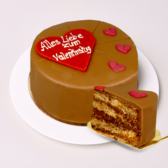 Dessert-Torte „Alles Liebe zum Valentinstag“