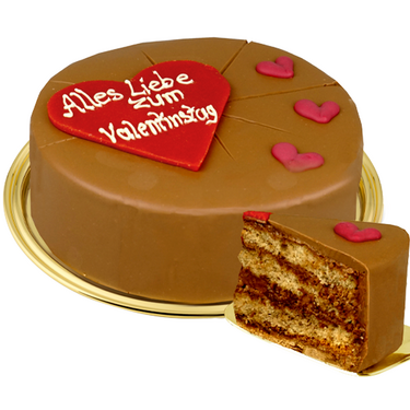 Torte "Alles Liebe zum Valentinstag" Dessert-Torte "Alles Liebe zum Valentinstag"