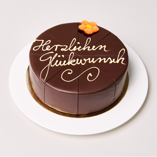 Sachertorte „Herzlichen Glückwunsch“