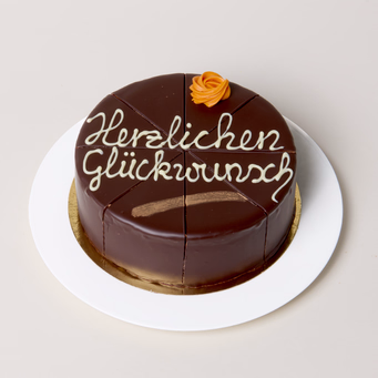Sacher Cake „Herzlichen Glückwunsch“