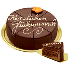 Sacher Cake "Herzlichen Glückwunsch"