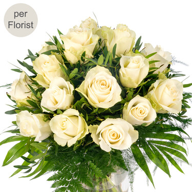 Bouquet of white roses