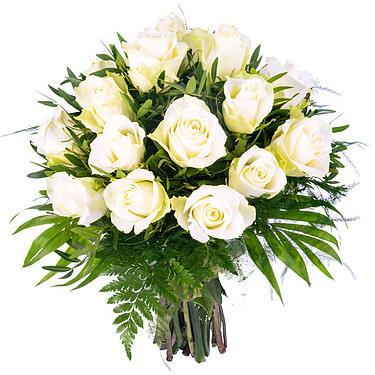 Bouquet of white roses
