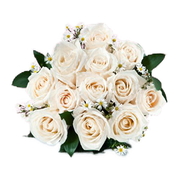 Bouquet of white roses