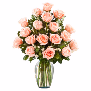 Bouquet of 18 pink roses