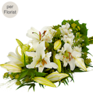 Trauergesteck mit Lilien