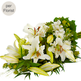 Trauergesteck mit Lilien