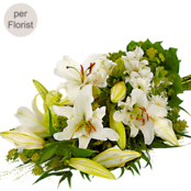 Symbathy Arrangement with lilies