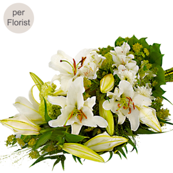 Trauergesteck mit Lilien