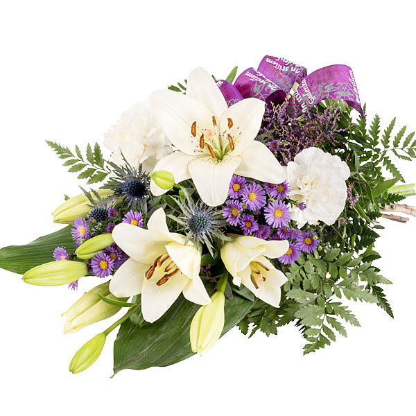 Funeral Arrangement with White Flowers