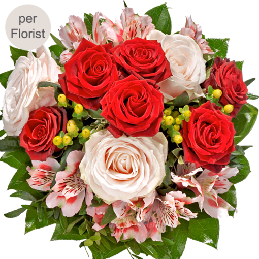 Blumenstrauß von Herzen