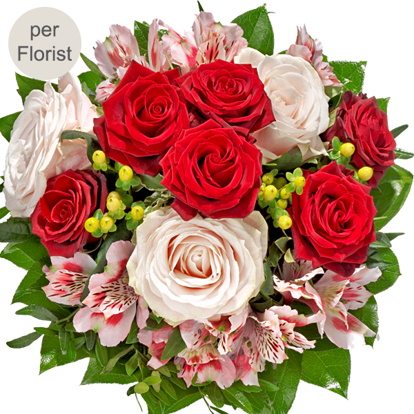 Blumenstrauß von Herzen