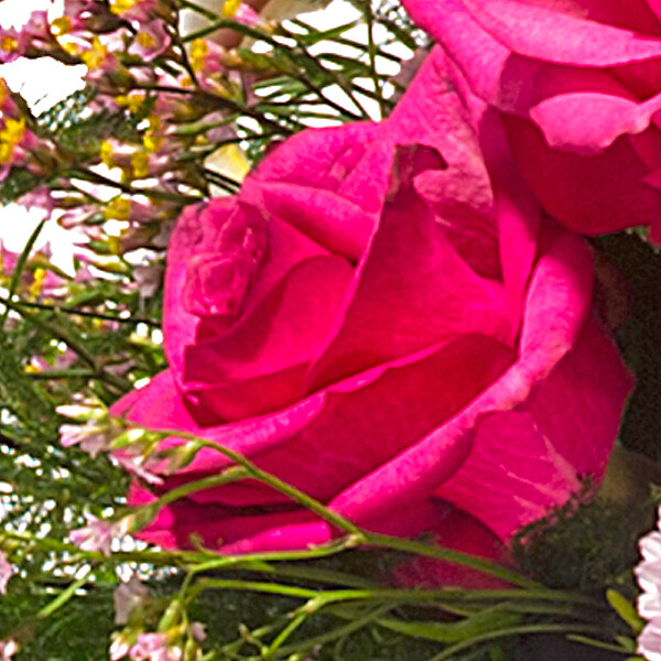 Trauerkranz mit rosa Lilien