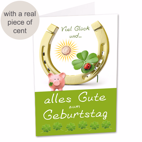 Greeting Card „Viel Glück zum Geburtstag“
