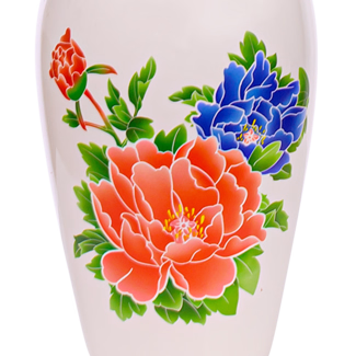 Asiatische Orchideen mit Vase