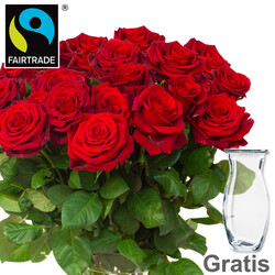 Red FAIRTRADE roses in a bunch Red FAIRTRADE roses in a bunch