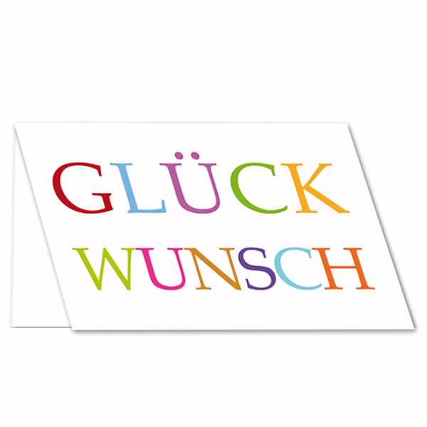 Grußkarte „Glückwunsch“