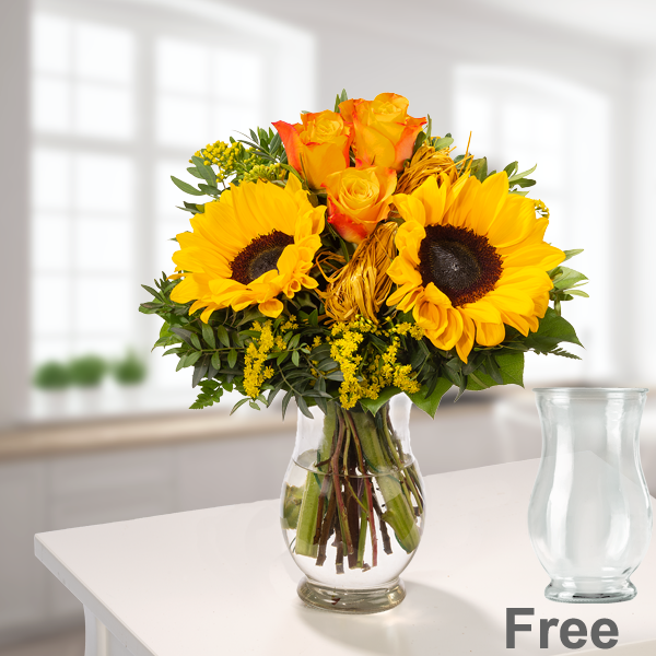 Flower Bouquet Vincent with vase