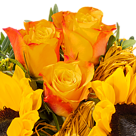 Blumenstrauß Vincent mit Vase & 2 Ferrero Rocher