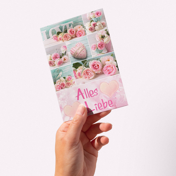 Motif card „Alles Liebe“