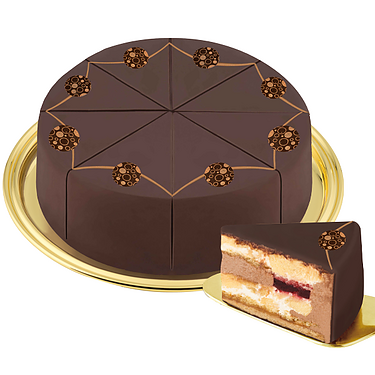 Dessert-Torte „Marc de Champenois“