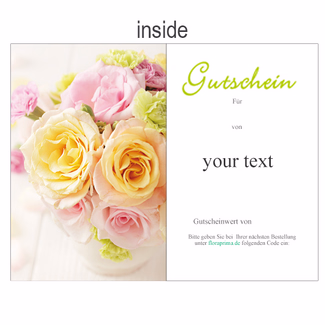 Gift Certificate „Thank you“