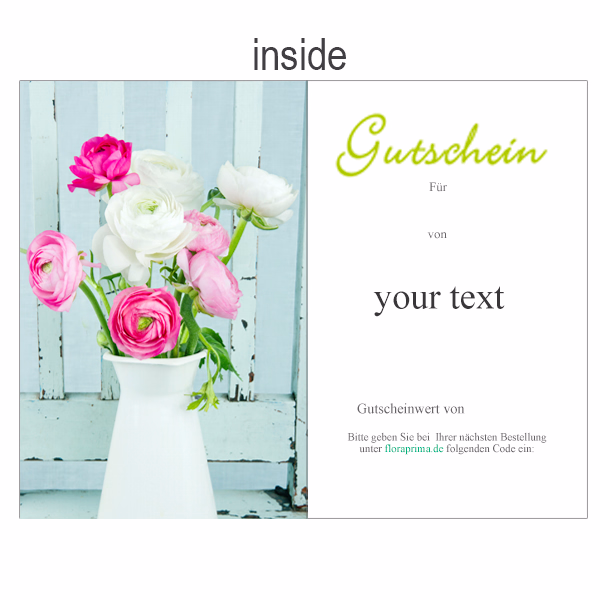 Gift Certificate „With good wishes“