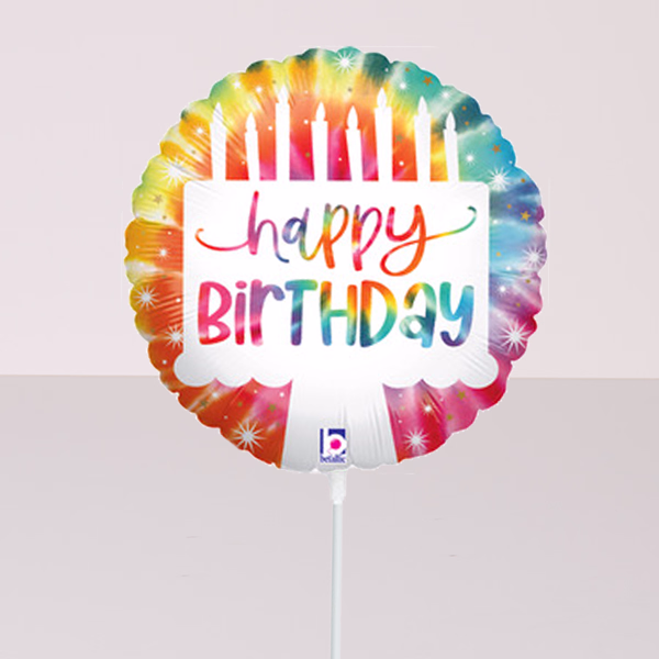 Folienballon Stecker „Happy Birthday“