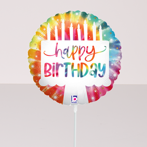 Folienballon Stecker „Happy Birthday“
