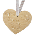 Wooden pendant "Liebste Mama auf der Welt"