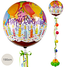Riesenballon-Präsent Happy Birthday (190cm)